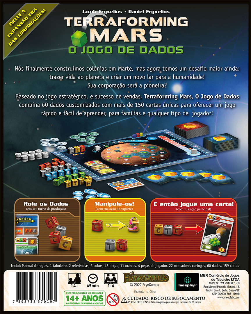 Terraforming Mars o jogo de Dados Meeple BR