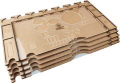 Kit Dashboard para Terra Mystica Modelo 2 - COM CASE - Caixinha Boardgames