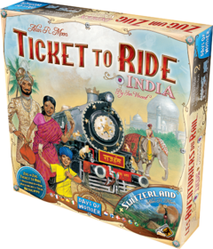 Índia e Suíça - Expansão Ticket To Ride