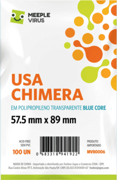 Sleeve Blue Core Chimera 57 x 89 mm - 100 unidades na internet