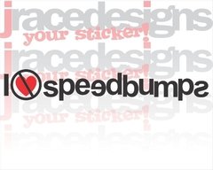 A19 - Adesivo I love speedbumps