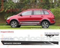 Faixa lateral kit adesivo VW Space Cross - modelo 2