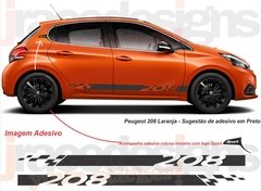 Faixa Lateral Kit Adesivo Peugeot 208 - modelo Le Mans