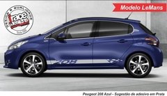 Faixa Lateral Kit Adesivo Peugeot 208 - modelo Le Mans na internet