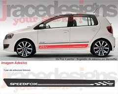 Faixa lateral kit adesivo Fox Speed Fox