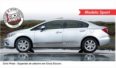 Faixa Lateral Kit Adesivo Honda Civic - modelo Sport - comprar online