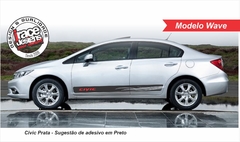 Faixa Lateral Kit Adesivo Honda Civic - modelo Wave - comprar online