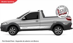 Faixa Lateral Jogo Adesivo Fiat Strada - Sporting - comprar online