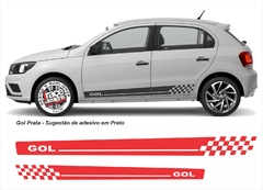 Kit adesivo Faixa Lateral Gol Voyage G5 G6 - Modelo FLG 01