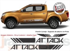 Kit Adesivo Nova Nissan Frontier 2017 - Modelo Attack Concept