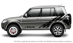 Faixa Lateral Adesivo Mitisubishi TR4 Offroad