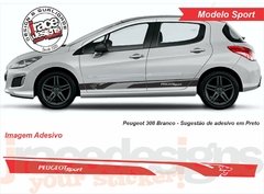 Faixa Lateral Kit Adesivo Peugeot 308 - modelo Sport