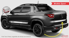 Faixa Lateral Adesivo Fiat Toro Mod. Sport