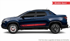 Faixa Lateral Adesivo Fiat Toro Mod. Sport - loja online