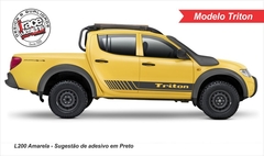 Faixa Lateral L200 Triton - Kit adesivo Mitsubishi - comprar online