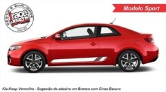 Faixa lateral kit adesivo Kia Cerato / Koup - Sport na internet