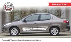 Faixa Lateral Kit Adesivo Peugeot 207 - modelo Sport - comprar online