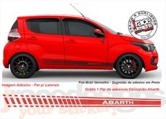 Faixa Lateral Kit adesivo Fiat Mobi - Modelo Abarth