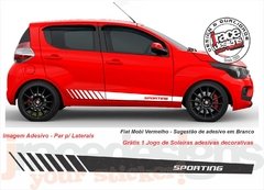 Faixa Lateral Kit Adesivo Fiat Mobi - Modelo Sporting