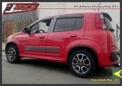 Faixa lateral Adesivo Fiat Uno Sporting 2013 / 14 - jrace