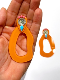 Aros Gaby oh ojito naranja - comprar online