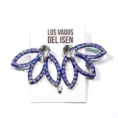 aros cibeles azul y cristal