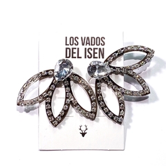 aros cibeles negro y cristal - comprar online