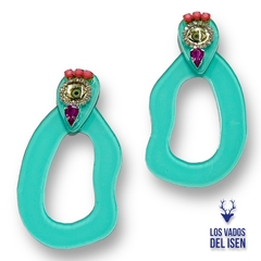 aros Gaby oh ojito aqua - comprar online