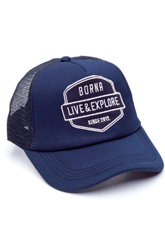 GORRA TRUCKER - LIVE & EXPLORE AZUL - AZUL FULL