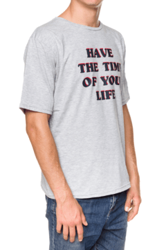 REMERA - TIME OF YOUR LIFE - GRIS - comprar online
