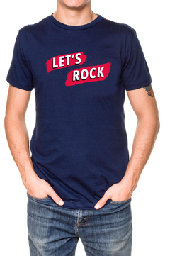 REMERA - LET'S ROCK - AZUL