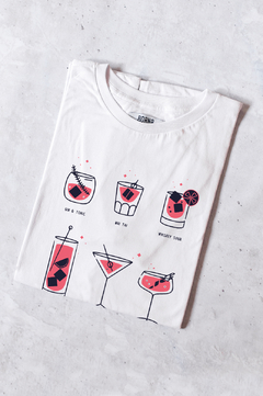 REMERA - TROPICAL DRINKS - BLANCA - comprar online