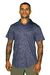 Camisa Polo Aberta Azul Mescla - loja online