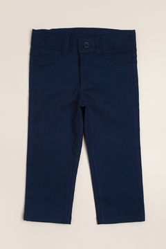 Pantalon de gabardina con canesu y bolsillo plaque en la espalda Articulo: CC122909ACCH
