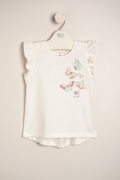 Remera con alas estampada Mariposas Articulo: E39141451