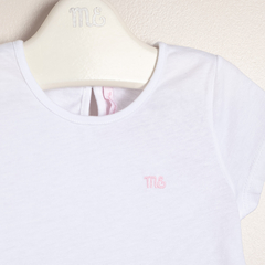 Remera basica de algodón con logo Liza Articulo: E41141459 - comprar online