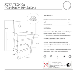 cambiador BLANCO daisy+ bebé (ropa tejida pero sujeta a disponibilidad) en internet