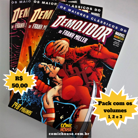 Demolidor por Frank Miller e Klaus Janson volumes 1, 2 e 3 - Maiores Clássicos