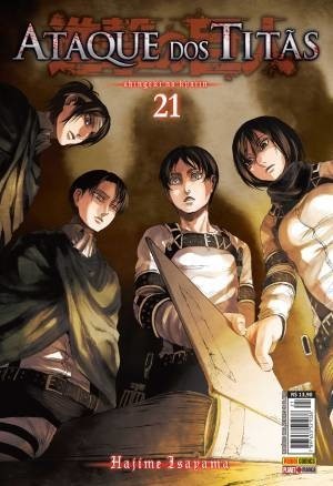 Ataque dos Titãs vol 21, de Hajime Isayama