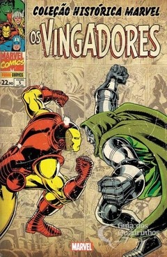 Coleção Histórica Marvel Vingadores Box vol 1 e 2 - 8 edições