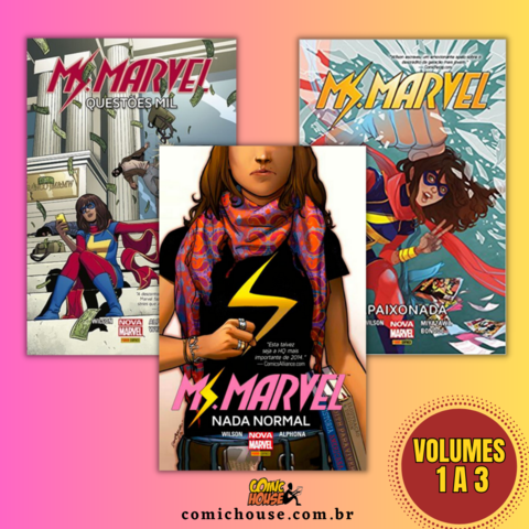 Ms Marvel, de G. Willow Wilson - 3 edições - vol 1 a 3 - Capa Dura - comprar online