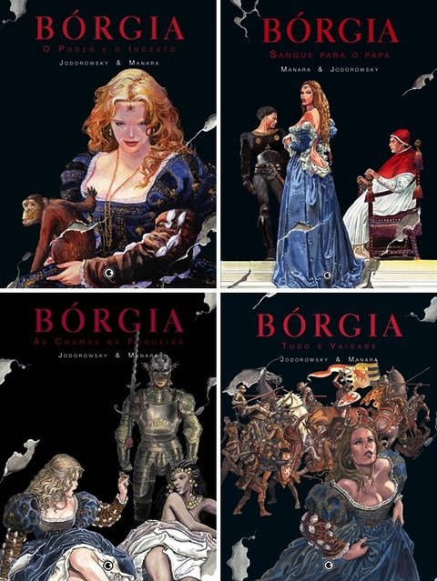 Pack Bórgia - 4 edições, de Alejandro Jodorowsky e Milo Manara - Capa Dura