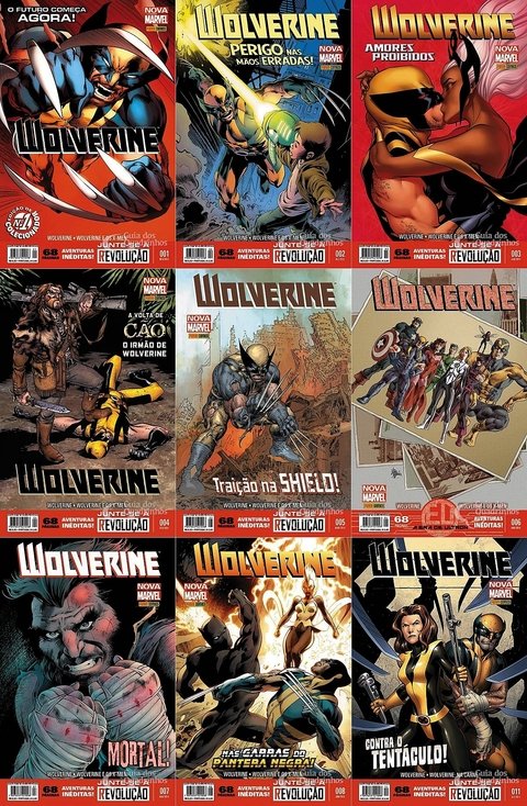 Pack Wolverine 2ª série - Coleção Completa - volumes 1 a 14