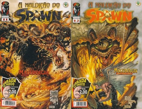 Pack A maldição de Spawn nº 11 a 12 - Arco Malebólgia Completo