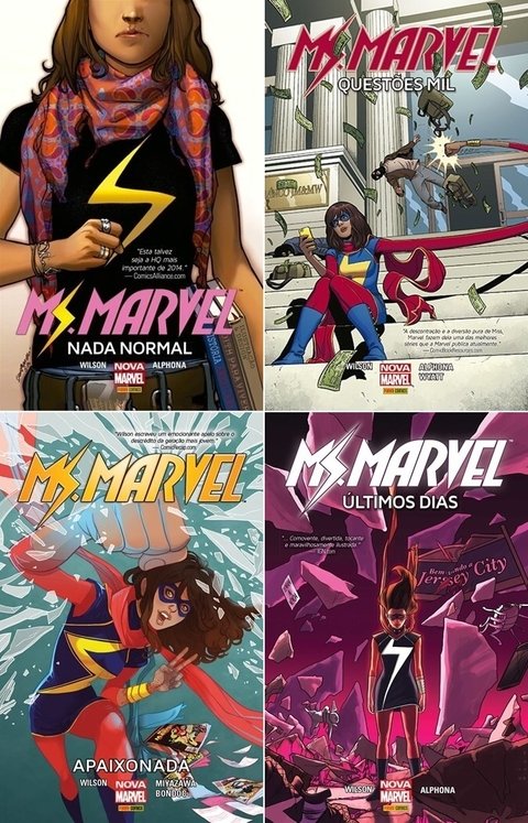 Pack Ms Marvel, de G. Willow Wilson - 3 edições - Capa Cartonada