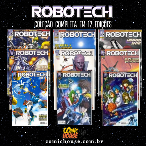 Coleção Completa de Robotech na Comic House. 