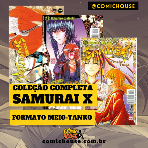 Pack Samurai X - Coleção Completa - 1ª publicação - Raridade