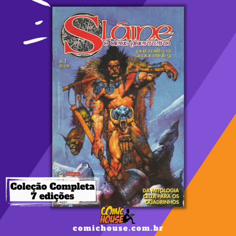 Slaine - O deus guerreiro, de Pat Mills e Simon Bisley - Coleção Completa