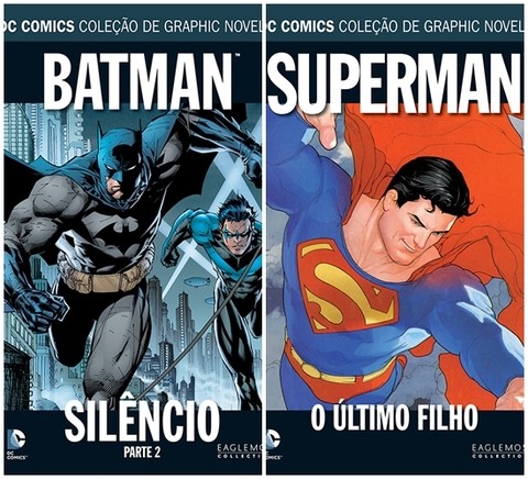 Coleção Eaglemoss DC vol 2 e 3 - Batman Silêncio Parte 2 & Superman - O último filho