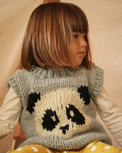 Chaleco Panda gris - comprar online